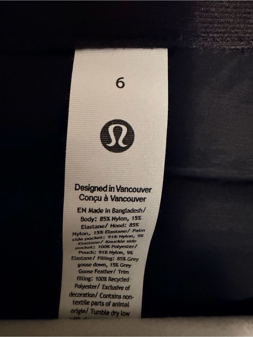 lululemon athletica Pack It Down Jacket - Black - Picture 4 of 5